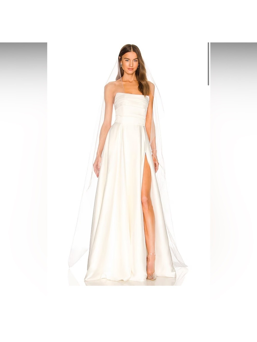 SAU LEE x REVOLVE Heidi Gown in White wedding dress